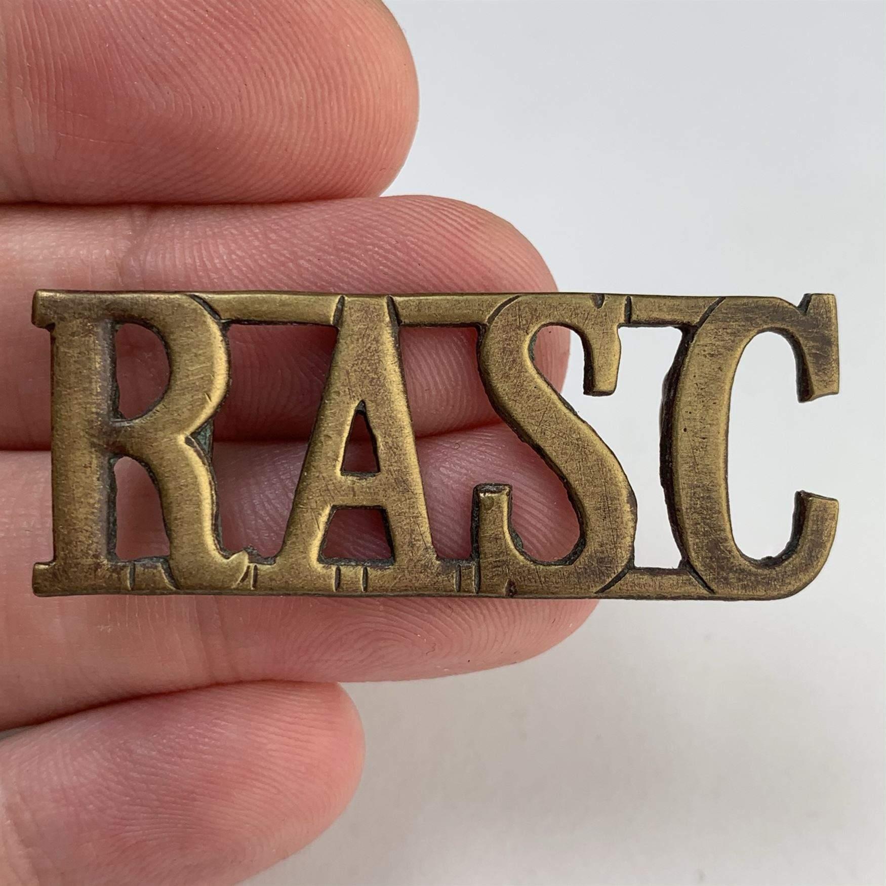 Ww2 Rasc Markings WW2 Royal Army Service Corps RASC Shoulder Title - British Military Badges