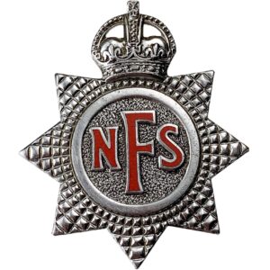 WW2 National Fire Service Brigade Corps NFS Cap Badge