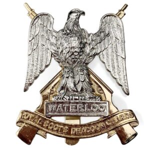 Royal Scots Dragoon Guards Regiment Staybrite Anodised Cap Badge - Staybright
