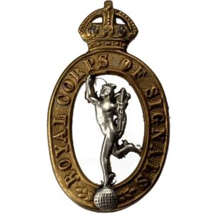 WW2 Royal Corps of Signals RCOS Collar Badge