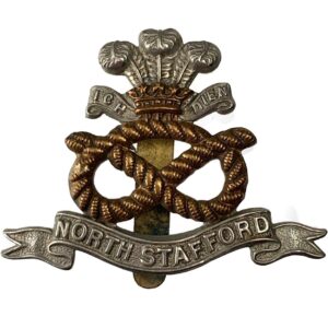WW1 North Staffordshire (Stafford) Regiment Cap Badge