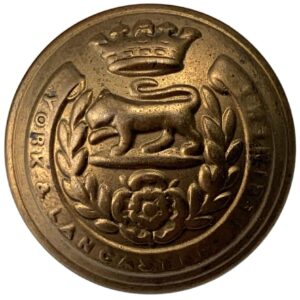 York and Lancaster Regiment Tunic Button - 26mm