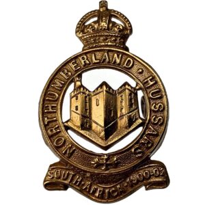 WW1 Northumberland Hussars (Yeomanry) Regiment Cap Badge - LUGS VERSION