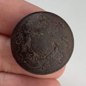 WW1 Royal Flying Corps LEATHER Buttons for RFC Ground Crew Overalls - 26mm