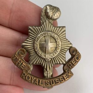 WW1 Royal Sussex Regiment Cap Badge