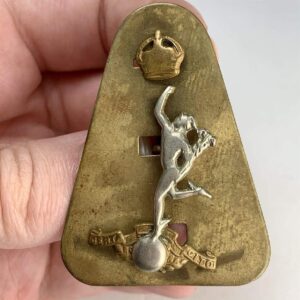 WW2 Royal Corps of Signals RCOS Cap Badge - DUAL CONSTRUCTION