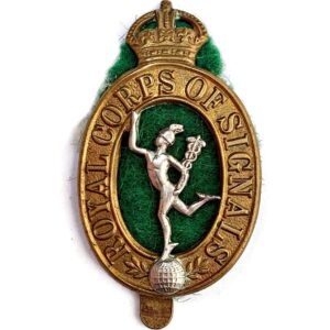 WW2 Royal Corps of Signals RCOS Cap Badge