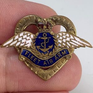WW2 Fleet Air Army Royal Naval Air Force Wings ENAMEL Sweetheart Brooch - 32mm