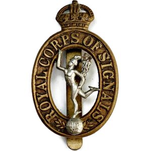 WW2 Royal Corps of Signals RCOS Cap Badge