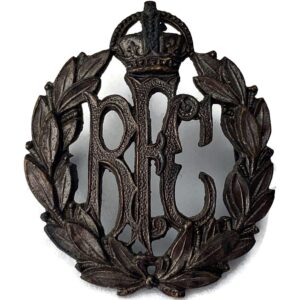 WW1 Royal Flying Corps RFC Bronze OFFICERS Collar Badge