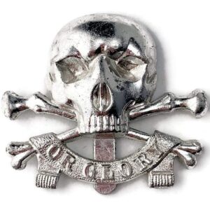 17th / 21st Lancers Regiment Staybrite Anodised Cap Badge - Staybright