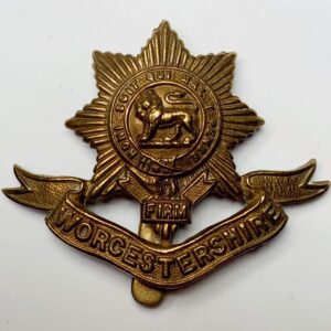 WW1 Worcestershire Regiment Cap Badge FIRST PATTERN