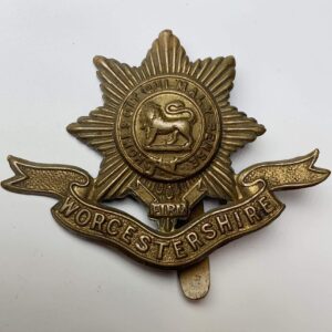 WW1 Worcestershire Regiment Cap Badge FIRST PATTERN