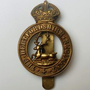 WW1 Hertfordshire Regiment Cap Badge