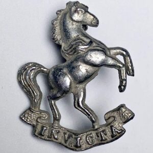 Queens Own West Kent Yeomanry Regiment Collar Badge