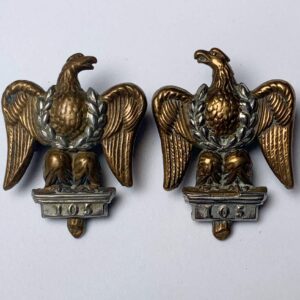 1st Royal Dragoons Regiment Collar Badge PAIR