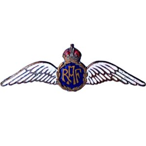 WW2 Royal Air Force RAF Wings ENAMEL Sweetheart Brooch - 53mm