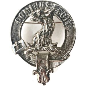 Scottish CLAN BAIRD Brooch Sporran Kilt Surname Pin Badge DOMINUS FECIT