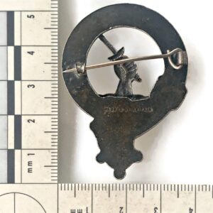 Scottish CLAN GUNN Brooch Sporran Kilt Surname Pin Badge AUT PAX AUT BELLUM