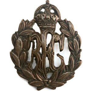 WW1 Royal Flying Corps RFC Bronze OFFICERS Collar Badge
