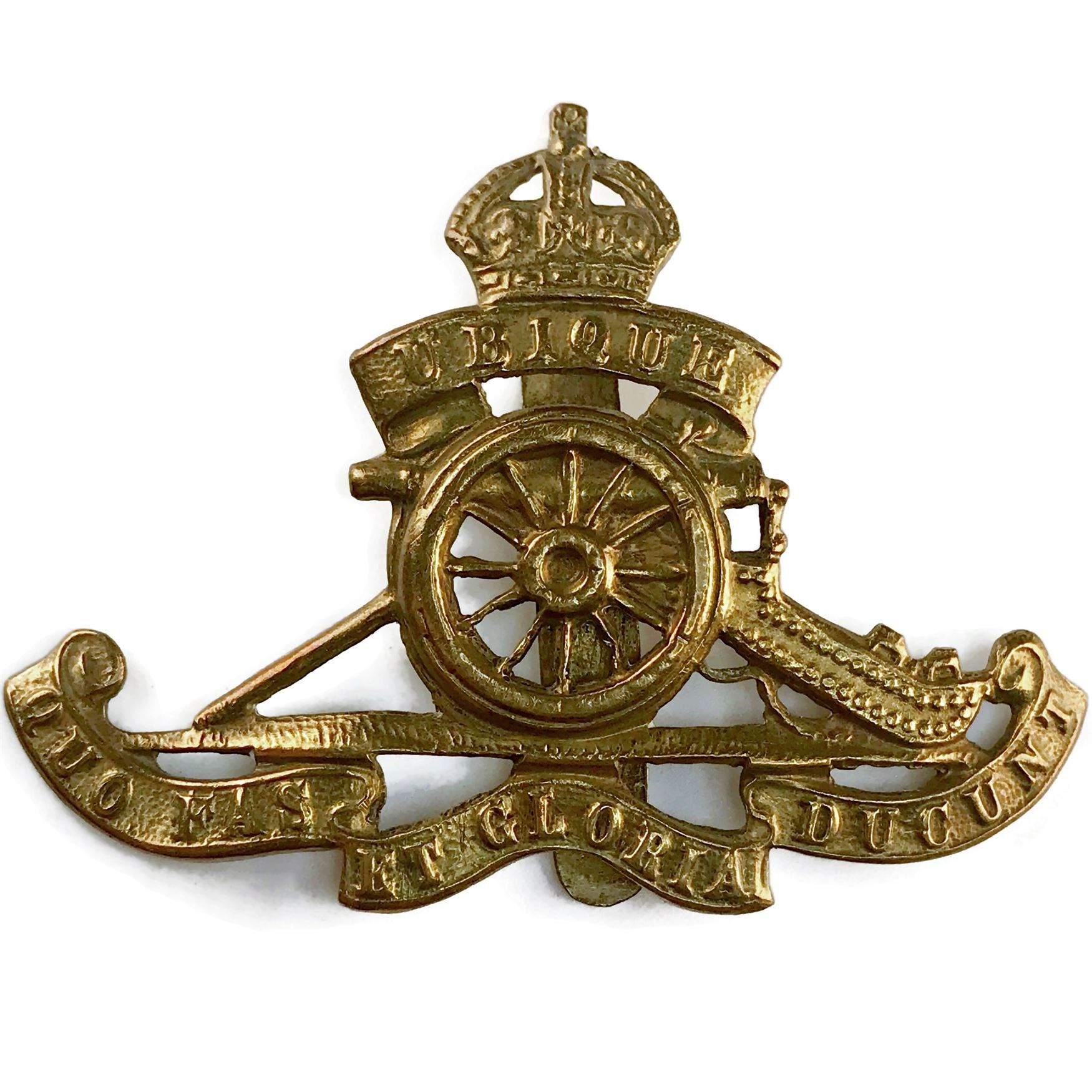 WW2 Royal Artillery Regiment Cap Badge - British Military Badges