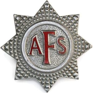 WW2 Auxiliary Fire Service Brigade Corps AFS Cap Badge
