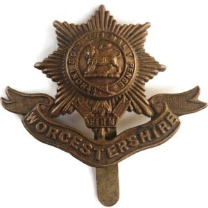 WW1 Worcestershire Regiment Cap Badge FIRST PATTERN