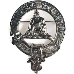 Scottish CLAN MACLAINE Brooch Sporran Kilt Lapel Pin Badge VINCERE VEL MORI