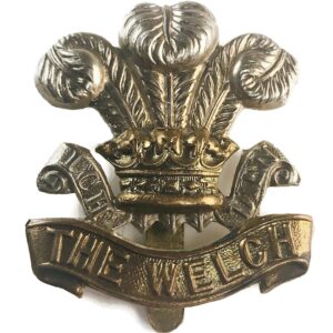 WW2 Welch Regiment (Welsh) Cap Badge