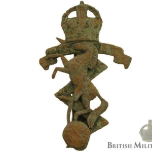 UK Dug Detecting Find - WW2 Royal Electrical & Mechanical Engineers REME Relic Cap Badge