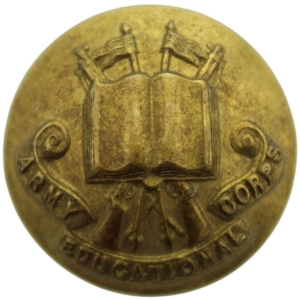 WW1 Army Educational Corps AEC Royal Tunic Button - 26mm
