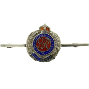 WW2 Royal Engineers Corps (George VI) STERLING Silver Sweetheart Brooch