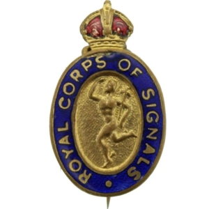 WW2 Royal Corps of Signals RCOS Sweetheart Brooch
