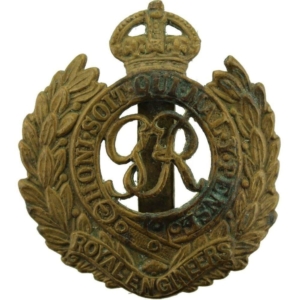 WW2 Royal Engineers Corps (George VI) Cap Badge