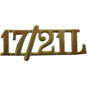 17th / 21st Lancers (Deaths Head) Regiment Shoulder Title