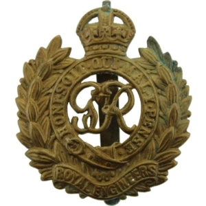 WW2 Royal Engineers Corps (George VI) Cap Badge