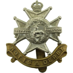 WW1 Sherwood Foresters (Notts and Derby) Regiment Cap Badge