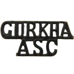 Gurkha Army Service Corps ASC Shoulder Title
