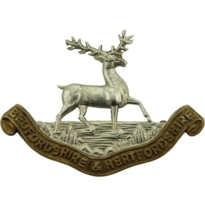 Bedfordshire and Hertfordshire Regiment Collar Badge