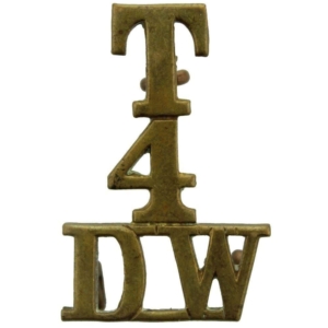 4th Territorial Battalion Duke of Wellingtons West Riding Regiment Shoulder Title
