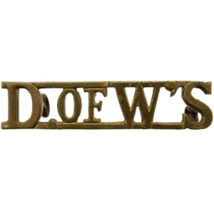 WW1 Duke of Wellington's West Riding Regiment Shoulder Title