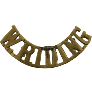 WW1 Duke of Wellington's West Riding Regiment Shoulder Title (FIRST PATTERN)