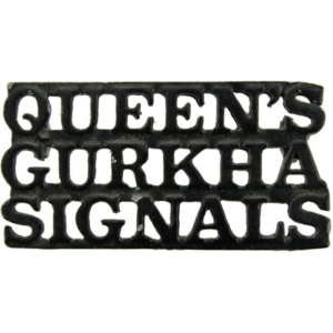 Queens Gurkha Signals Regiment Queen's Corps Shoulder Title