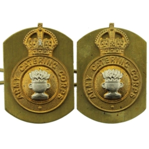 Army Catering Corps ACC Collar Badge PAIR