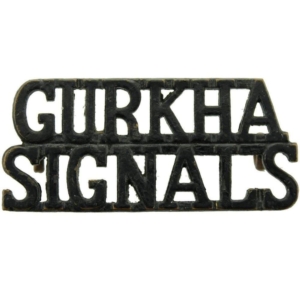 Gurkha Signals Regiment Corps Shoulder Title