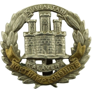 WW1 Northamptonshire Regiment Cap Badge
