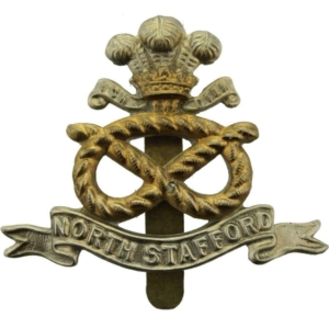 WW2 North Staffordshire (Stafford) Regiment Cap Badge