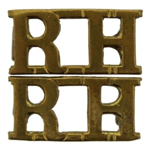 WW1 Royal Highland (Black Watch) Regiment RH Shoulder Title PAIR - FIRST PATTERN