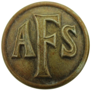 WW2 Auxiliary Fire Service Brigade Corps AFS Tunic Button - 25mm