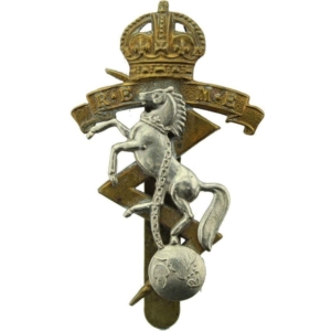 WW2 Royal Electrical & Mechanical Engineers REME Cap Badge - BUTTONS LD B'HAM